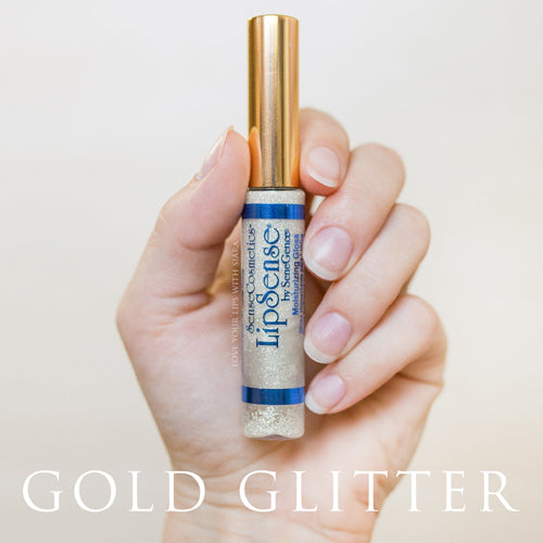 gold glitter gloss for lipsense by senegence