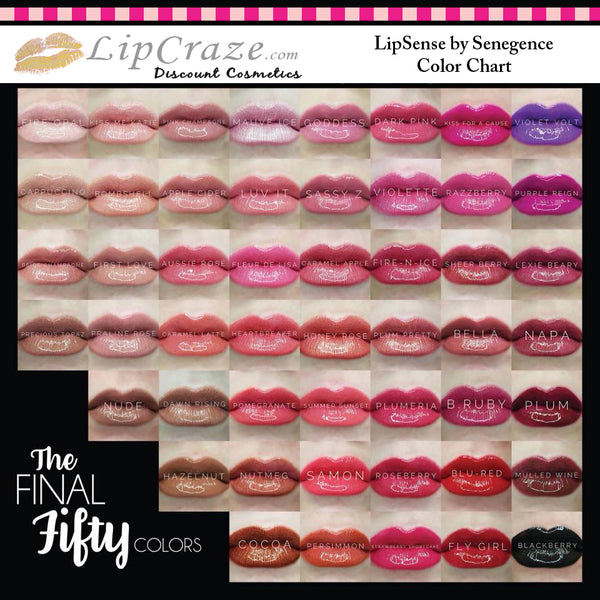 Lipsense Color Chart